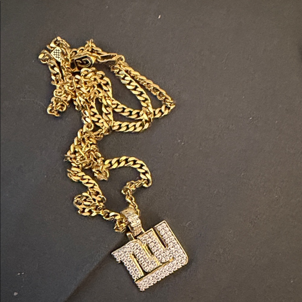Gold and Silver Pendant Necklace NY